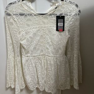 Evernew white lace top